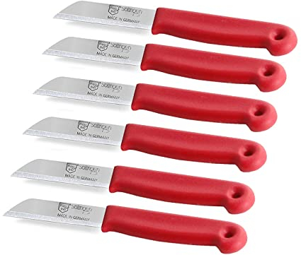 Set de couteaux de cuisine de Solingen Fabriqué en Allemagne avec une lame tranchante et précise en acier inoxydable (6, Court)