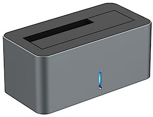 Media Express GDPD02, Docking Station USB 3.0 per Hard Disk da 2.5/3.5 SATA I/II/III Single Docking, Fino a 4TB (Hard Disk Non Inclusi)