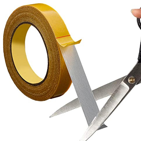 Zceplem Two-Sided Adhesive Tape - High Tack Roll Double-sided Tape Pack with Fiberglass Mesh,Carpet Tape, Grid Double Sided Adhesive for All Kinds Of Smooth Walls