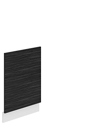 Belini Frontale Lavastoviglie PO. Frontale per Lavastoviglie Larghezza 45 cm Pannello frontale per Lavastoviglie senza maniglia, Ebano Reale