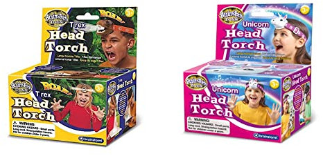 Brainstorm TOYS T rex Head Torch Unicorn Head Torch Featuring Sound