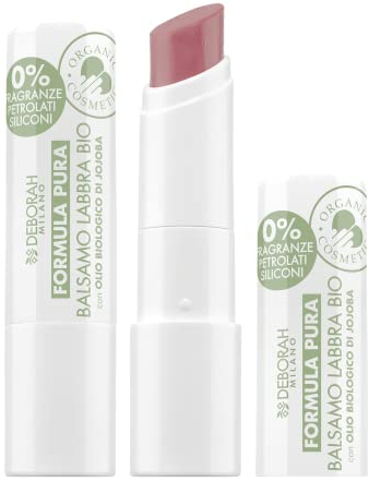 Deborah Milano - Balsamo Labbra Colorato BIO Formula Pura - Taupe n.8 - SPF 10, cruelty free vegano, 100% origine naturale