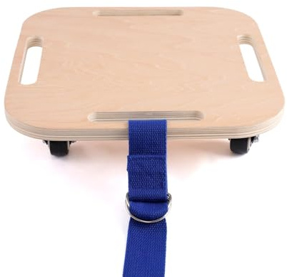 Balance Board Montessori - Tavola Equilibrio in Legno per Bambini 3+ Anni, con Maniglie e Ruote 360°, Gioco Psicomotricità per Promuovere Equilibrio e Coordinazione Motoria