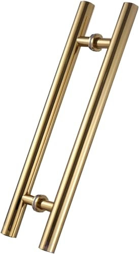 HACSYP Push-Pull-Türgriffe, kommerzieller moderner Türgriff aus Edelstahl, doppelseitiger Schiebe-Eingangstürgriff, for Büro-Café (Color : OneColor, Size : L:60cm/40cm)