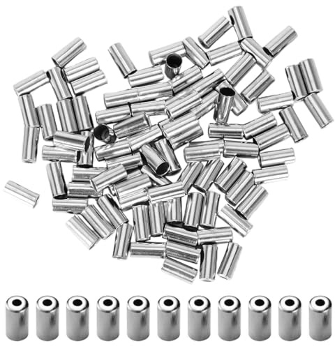 GNHG 200er Pack Silberne Endkappen,Bremszug Fahrrad,Bowdenzug Endkappe,Bremszug Kappen, Endkappen，Endkappen Bremszüge,Für Bremszug Schaltzüge