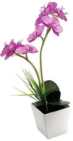 MAGICLULU Led Orchideen Tischlampe Mit Biegsamen Blütenzweigen Dekorative Bonsai Lichtquelle Für Wohnzimmer Schlafzimmer Und Schreibtisch Stilvolle Künstliche Blume Lichtdekoration