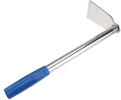 Kleine Handhacke aus Edelstahl, 1 Stück, Silber, zum Lockern und Graben
