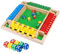 Actsime Shut The Box Spiel 4 Spieler, Würfelspiel aus Holz Brettspiel Heimtischspiel Mathematik Lernspielzeug für Kinder und Erwachsene
