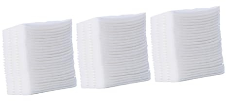 Healeved 9packungen Dreilagige Baumwoll Make-up Pads Weiche Und Praktische Abschminkpads Für Gesichtsreinigung Weiß Für Kosmetik Und Babypflege