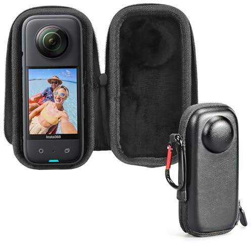 TNSLAND Hard Shell Reisetasche für Insta360 X4 Linsenschutz mit Haken, Tragetasche für Insta360 X4 Tasche Absturzsicherung, Kamerazubehör für Insta 360 X4, Insta X4, Insta360 X4 Case