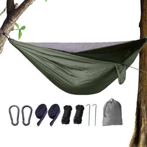 Hamac Moustiquaire – Hamac portable, forte capacité de charge, équipement de camping pliable, filet de hamac pour aventurier, amateur de plein air
