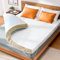 PERLECARE Topper 140x200cm - Viskoelastischen Matratzentopper 7,5 cm Höhe, H3&H2 Härtegrade Matratzenauflage mit Bambus Bezug, Öko-TEX® Zertifiziert Gel Schaum Topper für Boxspringbett und Schlafsofa