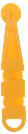 PRETYZOOM Mattarello Goffrato in Pasta di Gomma Tagliapasta per Fondente Taglierina a Rotella Strumento per Decorare Il Fondente Yellow