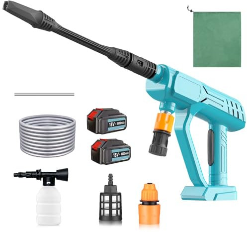 Cordless Pressure Washer,for Makita 18V 2x 3.0AH Battery,Portable Pressure Cleaner 3 In 1 Nozzle,Water Pump 5M Hose,for Car/Floor/Garden Cleaning & Watering
