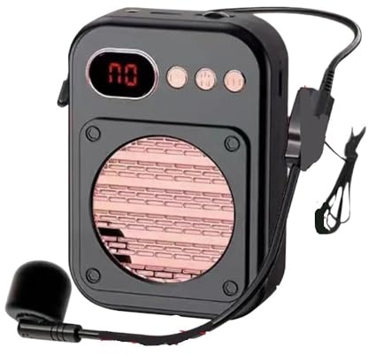 Amplificador de Voz, Amplificador de voz inalámbrico portátil, minialtavoz megáfono con micrófono, altavoz recargable