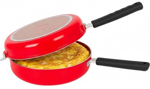 Quttin | Sartén Tortillera 24 cm Doble Cara Antiadherente Infinity Plus | Sartén para Tortillas Apta Inducción, Gas, Vitrocerámica y Eléctrica
