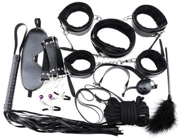 OSSDJWVVV Set de bondage BDSM de 11 piezas, set de bondage, ayuda de posición, juego de coqueteo for hombres y mujeres, juguetes sexuales for parejas