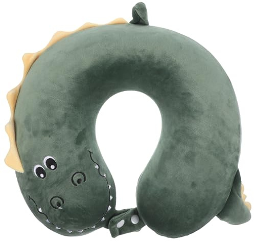 VALICLUD Oreiller Cervical en U Doux et Confortable Coussin de Voyage de Dinosaure Soutien Ergonomique pour Cou pour Bureau et Avion Oreiller Cervical Souple pour Sieste