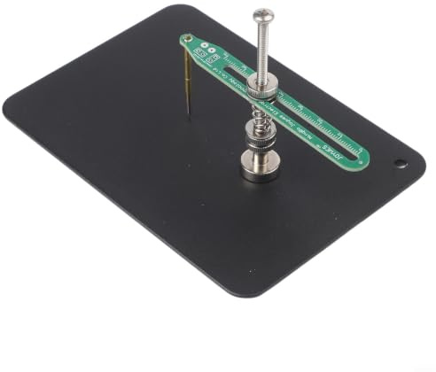 PCB-Halterung mit einstellbaren Testsonden, Leiterplatten-Klemme für Lötarbeiten und Reparatur, stabiler Schaltkreis-Halter mit Basisplatte, grün/schwarz(B)