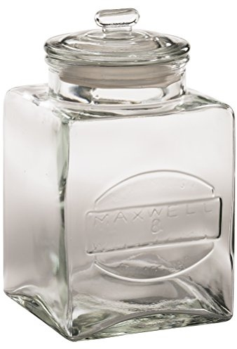 Maxwell & Williams ZY2054 Vorratsdose breit – 2,5 L Füllvolumen, Glas transparent – Olde English – 1 Stück, Geschenkbox, Sonstige
