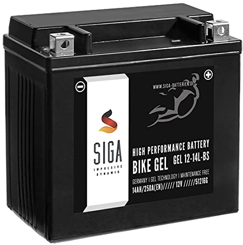 SIGA YTX14L-BS GEL Motorradbatterie 12V 14Ah GTX14L-BS 51216 GEL12-14L-BS