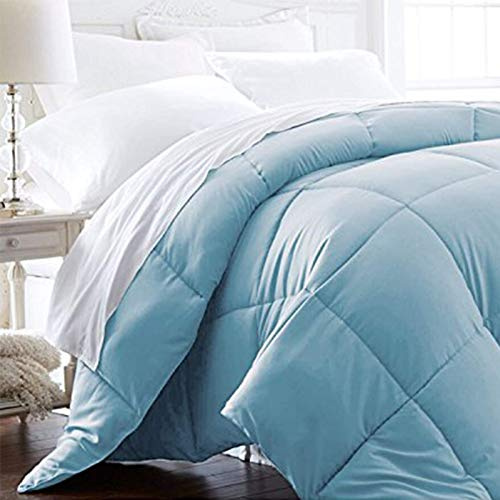 Beckham Hotel Collection Twin/Twin XL Size Comforter - 1600 Series Down Alternative Home Bedding & Duvet Insert - Sky Blue