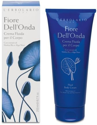 L'Erbolario Fiore dell'Onda - Crema Fluida per il Corpo, 200ml