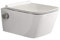 SSWW | Toilette mit WC-Dusche, Taharet mit Softclose & Nanobeschichtung, weiße Keramik, ohne Spülrand | 54,5 cm lang