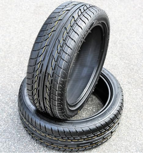 Set of 2 (TWO) Haida Racing HD921 Summer Performance Radial Tires-195/45R15 195/45/15 195/45-15 78V Load Range SL 4-Ply BSW Black Side Wall