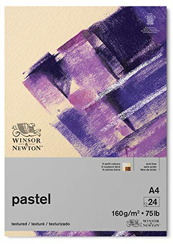 Winsor & Newton 6660765 Pastellpapier im Block mit Erdfarben - 24 Blatt DIN A4, 160g/m², FSC, Säurefrei, ohne optische Aufheller, archivierbare Qualität, stabil und Alterungsbeständig