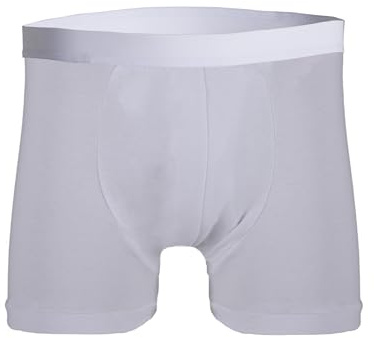 P&S Healthcare - Baúl protector para hombre, color blanco, sin absorción, un pantalón de barrera ideal para SII e incontinencia urinaria, baúl impermeable (S (cintura de 30-32 pulgadas)