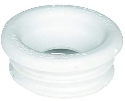 Morsetto In Gomma Bianca Per Wc Diam. 55 X 30 Mm
