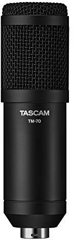 TASCAM TM-70 - Dynamic Microphone for Podcasting and News Gathering,Black