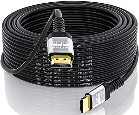 Soonsoonic 4K HDMI Kabel 12meter | 18Gbps Ultra High Speed HDMI 2.0 Kabel & 4K@60Hz HDR ARC HDCP2.2 Ethernet HDMI Kabel | für UHD TV Monitor Laptop Xbox PS4/PS5 ect
