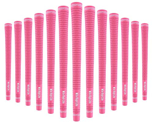 Mile High Life Golfgriffe, Standard-Golfschläger-Griffe, 3 oder 13 Stück, Golfgriffe, Einsteiger-Gummi-Golfgriffe für Männer, Frauen, Junioren (13 Stück, Rosa)