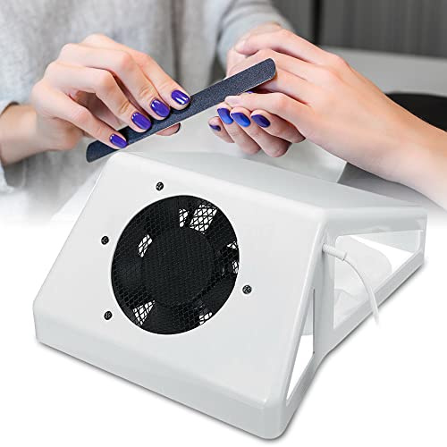 Nagel Staubsauger 80W Profi Nagelstaubfächer Sammler Nagel Staubabsaugung Maniküre Reinigung Ausrüstung für Persönlich und Nagelstudio Verwenden