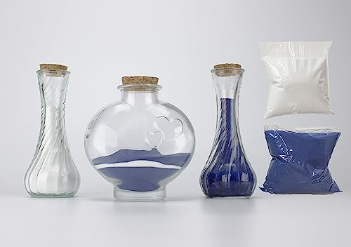 CHENGXINWENHUA Unity - Juego de ceremonia de arena para boda, tarros decorativos hechos a mano (color J)