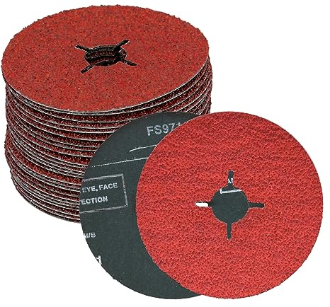 Molatool Lot de 10 disques abrasifs fibre céramique 180 mm P40