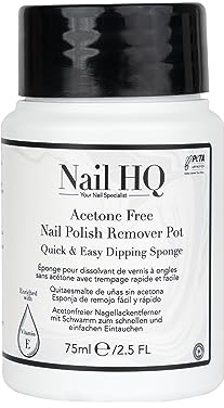 Nail HQ Acetone Free Nail Polish Remover Sponge - 75ml