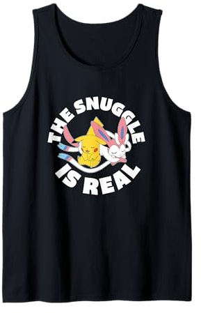 Pokémon - The Snuggle is Real Pikachu and Sylveon Tank Top