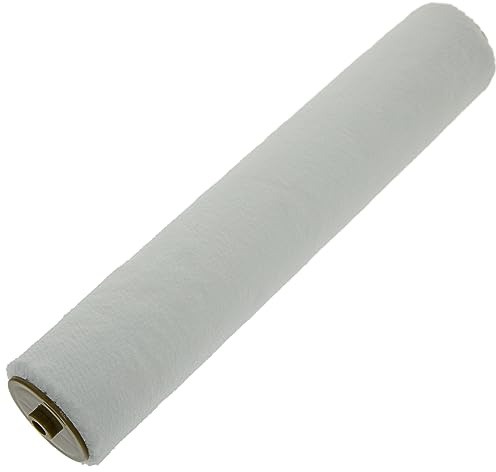 Coral 41865 Aspire 12 inch 1.75 Dia Paint Roller Cover Professional 5MM Short Pile Sleeve Premium Microfibre for Smooth Surfaces with Trade Emulsion or Gloss Pure White