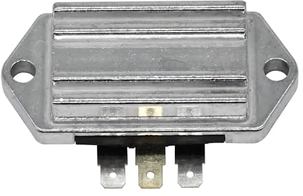 Molloparts 2540303 4140309 2575503S AM102596 Spannungsregler Gleichrichter kompatibel mit John Deere 110 120 140 Kompatibel mit Kohler 8-24 PS Motoren mit 15 AMP Lichtmaschine CV20 CV22 CV23 CV25