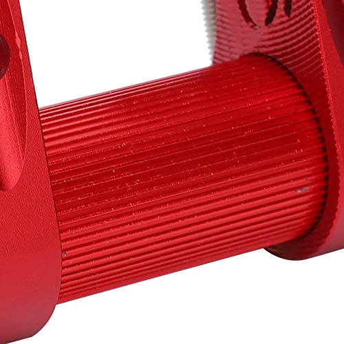 Qukaim Fahrrad-Doppelvorbau-Fahrraderhöhung, 25,4 mm, Klapprad, Aluminiumlegierung, verstellbarer Lenkervorbau, rot
