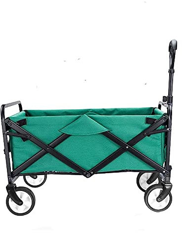 Klappbarer Gartenwagen mit 4 Rädern für den Außenbereich, Strand, Park, Einkaufen, tragbar und praktisch