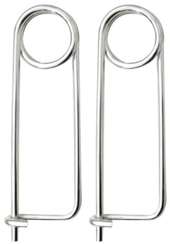 Sicherheitsnadeln Extra Groß, 10.5 cm Sicherheitsnadel Safety Pins Broschen Silber für Basteln DIY, 2er Pack