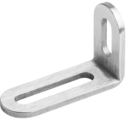 Fanmao 20 Pcs 1-7/8L x 3/4 W x 1-1/8H Slotted Corner Brace, Adjustable L Angle Bracket, 1/8 Thick