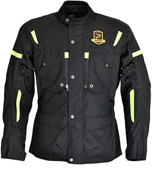 SUDSTAR Chaqueta Moto MACAO 4 estaciones Hombre Cordura 500D Impermeable con Reflectores y Ventilación Protección CE