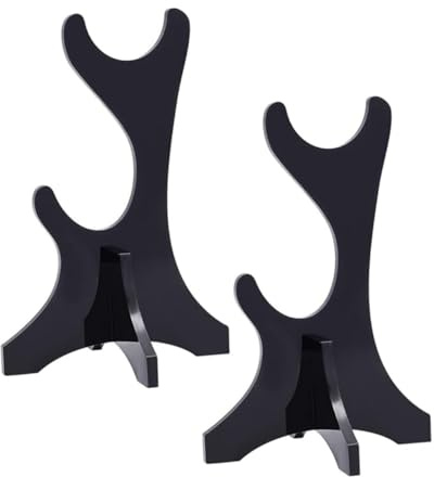 HAMPPLIES 2stücke Teiliges Acryl Lichtschwert Display Rack Einfacher Schwarzer Schwerthalter Eleganter Haustisch Schwertständer Für Magische Stäbe Und Martial Arts Schwerter