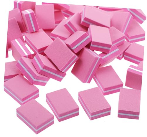 PACKOVE 50stücke Nagelpufferblock Mit Nagelpolierwerkzeugen Schwammnagelpuffer Und Nagelfeilen Für Naturnägel Acrylnägel Und Künstliche Nägel