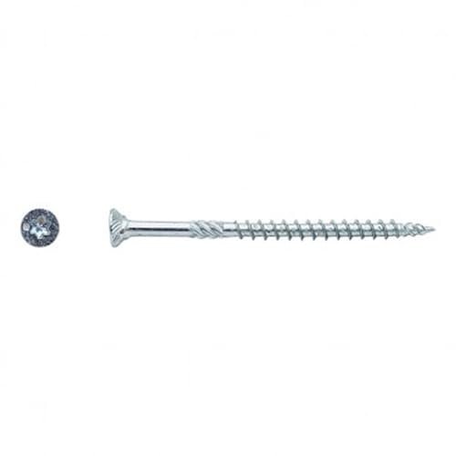 Vis bois TK3 tête fraisée Torx® filetage partiel Zingué - 6 x 120 mm- Vendu par 100